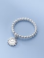 thumb 925 Sterling Silver Rosary Minimalist Bead Ring 0