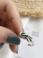 thumb 925 Sterling Silver knot Vintage Free Size Band Ring 2