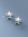 thumb 925 Sterling Silver Pentagram Minimalist Stud Earring 1