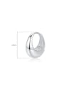 thumb 925 Sterling Silver Geometric Minimalist Single Earring 2