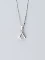 thumb 925 sterling silver cubic zirconia  minimalist triangle  pendant 2