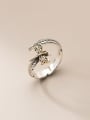 thumb 925 Sterling Silver Dragonfly Vintage Band Ring 0