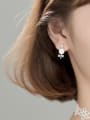 thumb 925 Sterling Silver Enamel Lollipop bow Trend Stud Earring 2