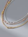 thumb 925 Sterling Silver Geometric Minimalist Necklace 0