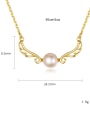thumb 925 Sterling Silver Freshwater Pearl Irregular Minimalist Necklace 4