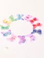 thumb Alloy Fabric Cute Butterfly  Multi Color Hair Barrette 4