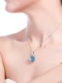 thumb Copper Crystal Water Drop Minimalist Necklace 1