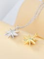 thumb 925 Sterling Silver Minimalist Smooth Star Pendant Necklace 4