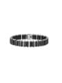 thumb Stainless steel Geometric Hip Hop Link Bracelet 0