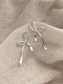 thumb 925 Sterling Silver Bowknot Vintage Stud Earring 2