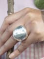 thumb Titanium Steel Geometric Minimalist Band Ring 1