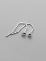 thumb 925 Sterling Silver Rhinestone Geometric Minimalist Hook Earring 3
