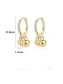 thumb 925 Sterling Silver Cubic Zirconia Geometric Minimalist Huggie Earring 3