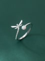 thumb 925 Sterling Silver Cubic Zirconia Dragonfly Cute Band Ring 2