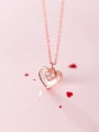 thumb 925 Sterling Silver Shell Heart Minimalist Necklace 3