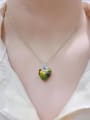 thumb 925 Sterling Silver Austrian Crystal Heart Dainty Necklace 1