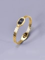 thumb Titanium Steel Number Hip Hop Band Bangle 0