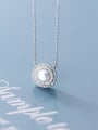 thumb 925 Sterling Silver Cubic Zirconia  Round Necklace 2