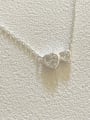 thumb 925 Sterling Silver Cubic Zirconia Geometric Minimalist Necklace 0