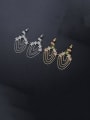 thumb Brass Cubic Zirconia Tassel Luxury Earring 2