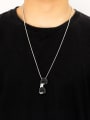 thumb Stainless steel Chain Alloy Pendant Irregular Hip Hop Long Strand Necklace 1