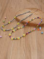 thumb Multi Color Glass beads Polymer Clay Smiley Bohemia Necklace 0