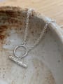 thumb 925 Sterling Silver Heavy Industry Irregular Necklace 0