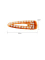 thumb Cellulose Acetate Alloy Ethnic Water Drop  Imitation Pearl Hair Barrette 1