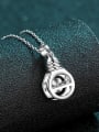 thumb Sterling Silver 0.5 CT Moissanite Dainty Irregular  Pendant Necklace 2