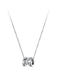 thumb 925 Sterling Silver Cubic Zirconia Geometric Vintage Necklace 3