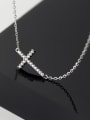 thumb 925 Sterling Silver Cubic Zirconia Cross Dainty Regligious Necklace 3