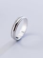 thumb 925 sterling silver round minimalist free size ring 0