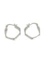thumb 925 Sterling Silver  Minimalist rregular geometric polygon earrings 4