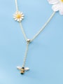 thumb 925 Sterling Silver Enamel Insect Cute Lariat Necklace 0