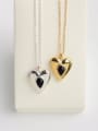 thumb 925 Sterling Silver Acrylic Heart Minimalist Necklace 3