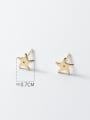 thumb 925 Sterling Silver Five-Pointed Star Minimalist Stud Earring 3