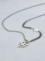 thumb Vintage  Sterling Silver With Antique Silver Plated Cute Devil Smiley Necklaces 2