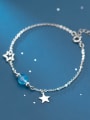 thumb 925 Sterling Silver Star Cute Link Bracelet 1