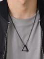 thumb Stainless steel Hip Hop Triangle  Pendant 1