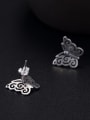 thumb 925 Sterling Silver Hollow Butterfly Vintage Stud Earring 3