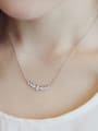 thumb 925 Sterling Silver Cubic Zirconia White Snowflake Necklace 1