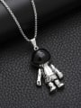 thumb Stainless steel Chain Alloy Pendant Boy Hip Hop Long Strand Necklace 0