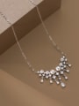thumb 925 Sterling Silver Imitation Pearl Water Drop Minimalist Necklace 3