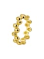 thumb Brass Bead Geometric Minimalist Band Ring 3