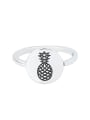thumb 925 Sterling Silver Friut Vintage Band Ring 2