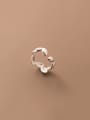 thumb 925 Sterling Silver Irregular Trend Band Ring 0