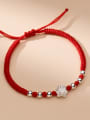 thumb 925 Sterling Silver Flower Minimalist Adjustable Bracelet 3