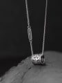 thumb 925 Sterling Silver Geometric Vintage Pendant Necklace 0
