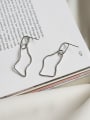 thumb 925 Sterling Silver Minimalist Geometric Abstract  Chandelier Earring 0