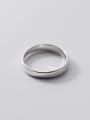 thumb 925 Sterling Silver Irregular Minimalist WIFI Couple Ring 4